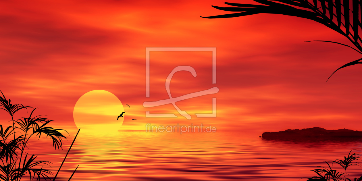 Bild-Nr.: 10125492 Urlaub Sonnenuntergang erstellt von Gerhard Fechtig