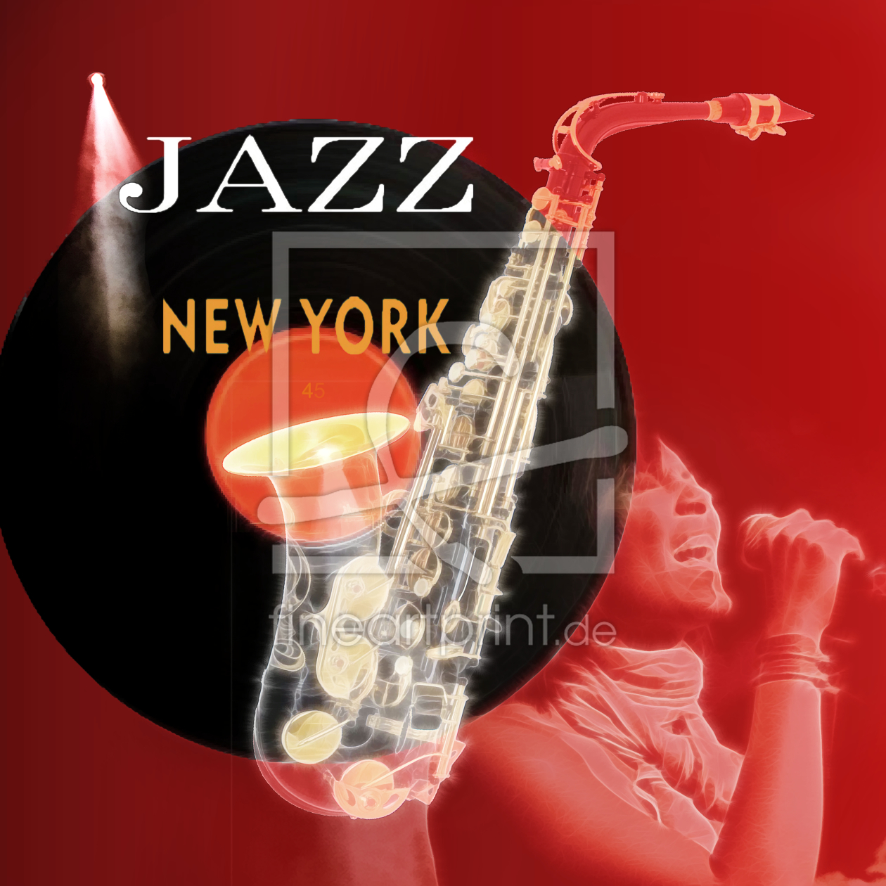 Bild-Nr.: 10393635 Jazz Club NEW YORK erstellt von Galerie-Fotoeffekt