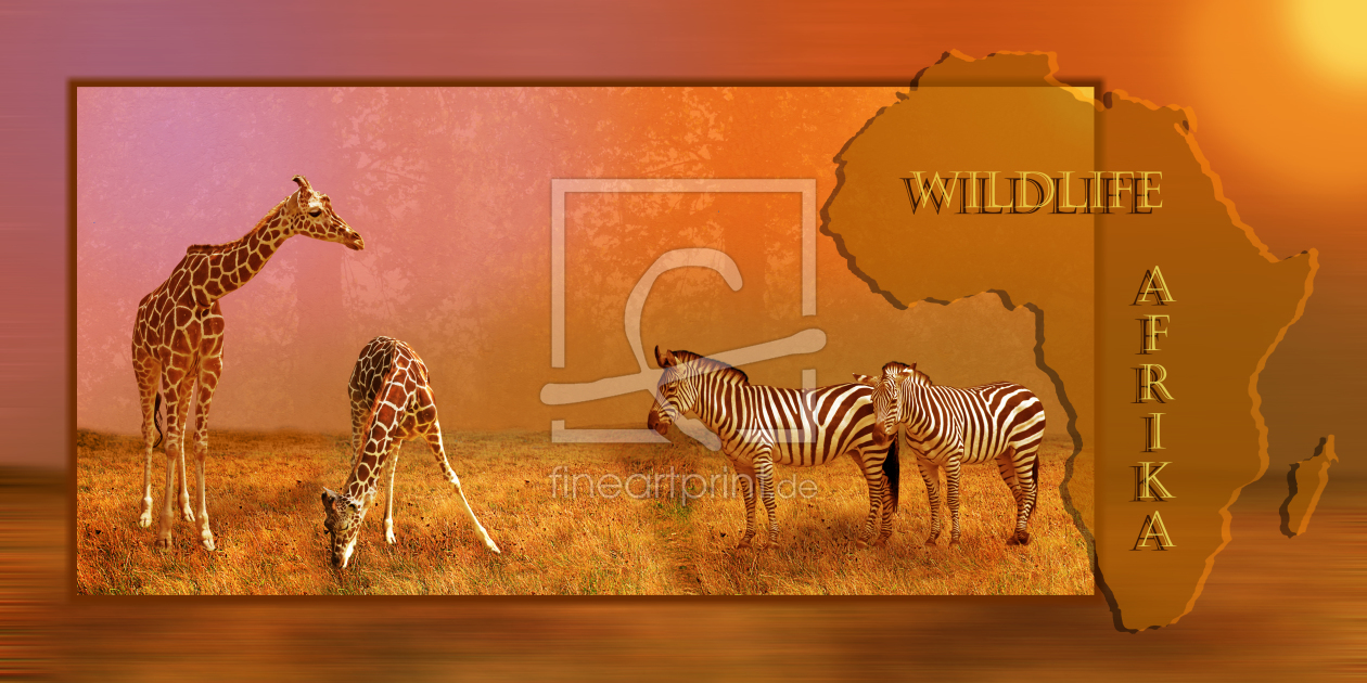 Bild-Nr.: 10400449 Wildlife Afrika Collage erstellt von Mausopardia