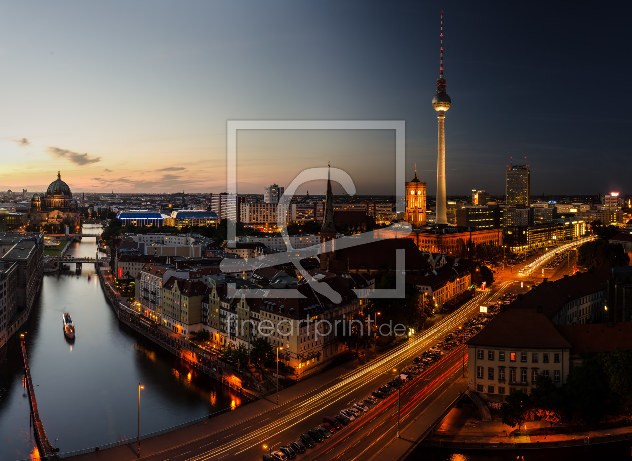 Bild-Nr.: 10635308 Berliner Skyline bei Nacht Panorama erstellt von Jean Claude Castor