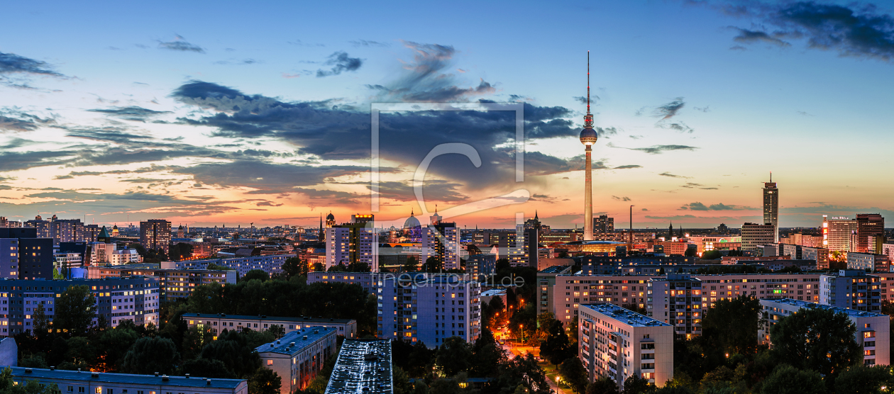 Bild-Nr.: 10905503 Berlin Skyline bei Sonnenuntergang erstellt von Jean Claude Castor