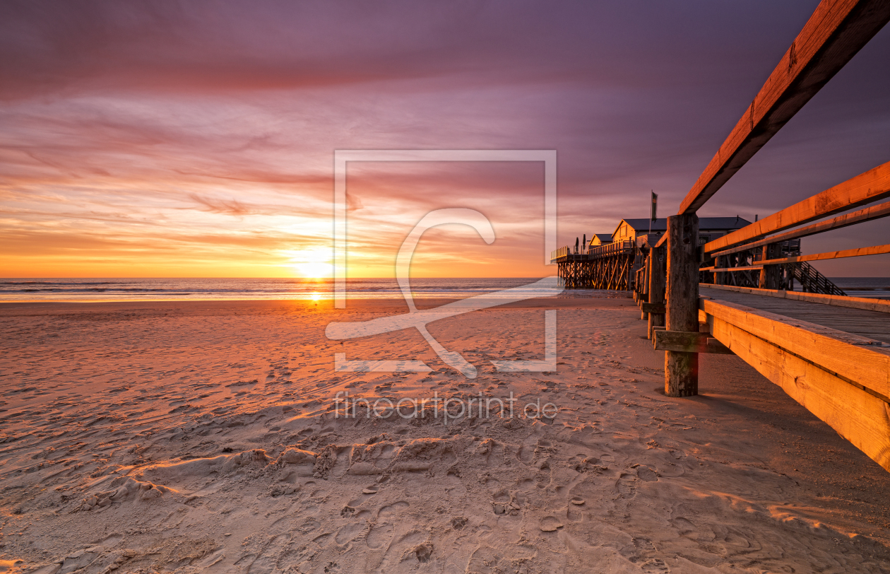 Bild-Nr.: 11224664 St.Peter-Ording im Sonnenuntergang erstellt von Nordbilder