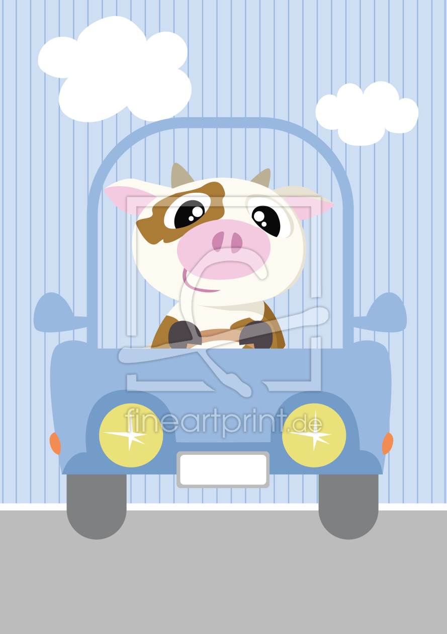 Bild-Nr.: 11445255 Mobil Serie Auto Kuh Kinderbild erstellt von Michaela Heimlich