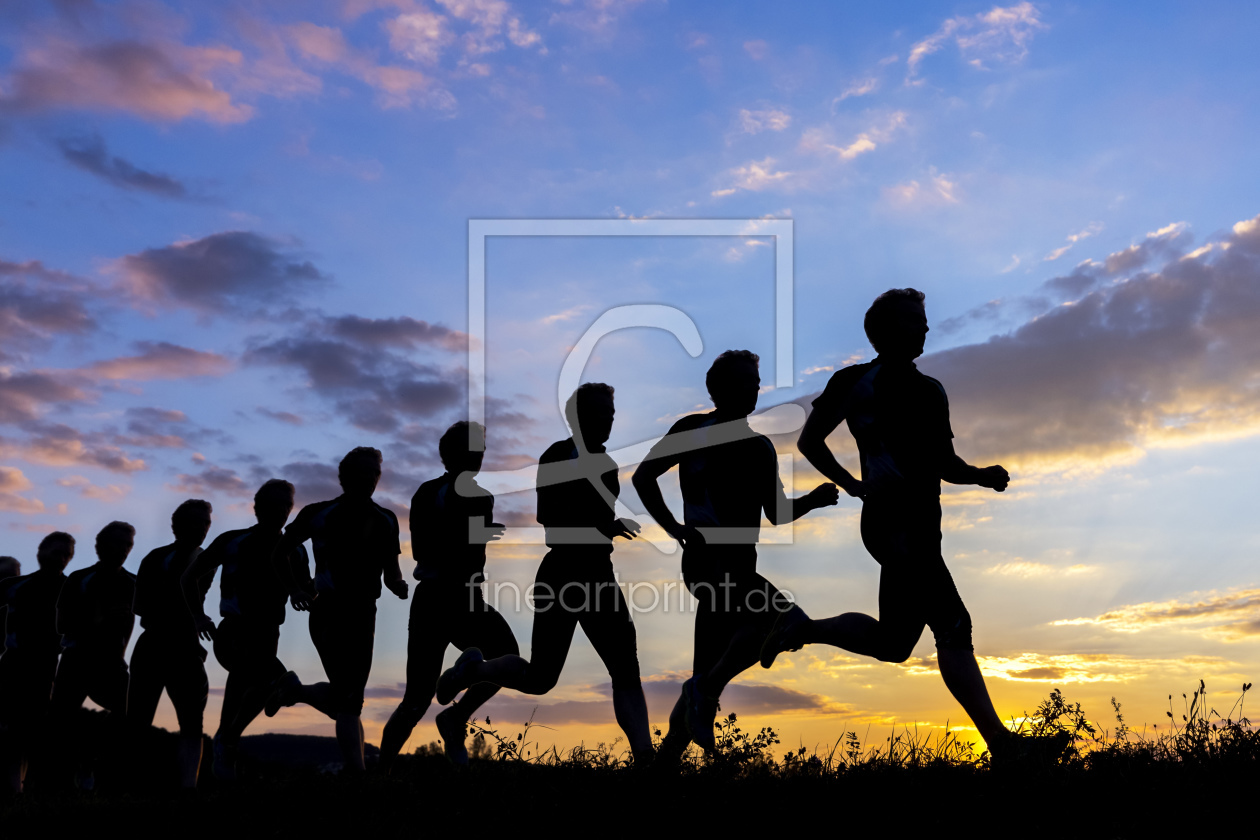 Bild-Nr.: 11634517 Jogger im Sonnenuntergang erstellt von stefanschurr