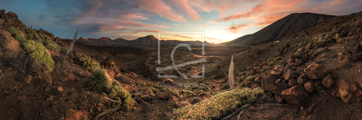 Bild-Nr.: 11704110 Teneriffa - Pico del Teide Sunset Panorama erstellt von Jean Claude Castor