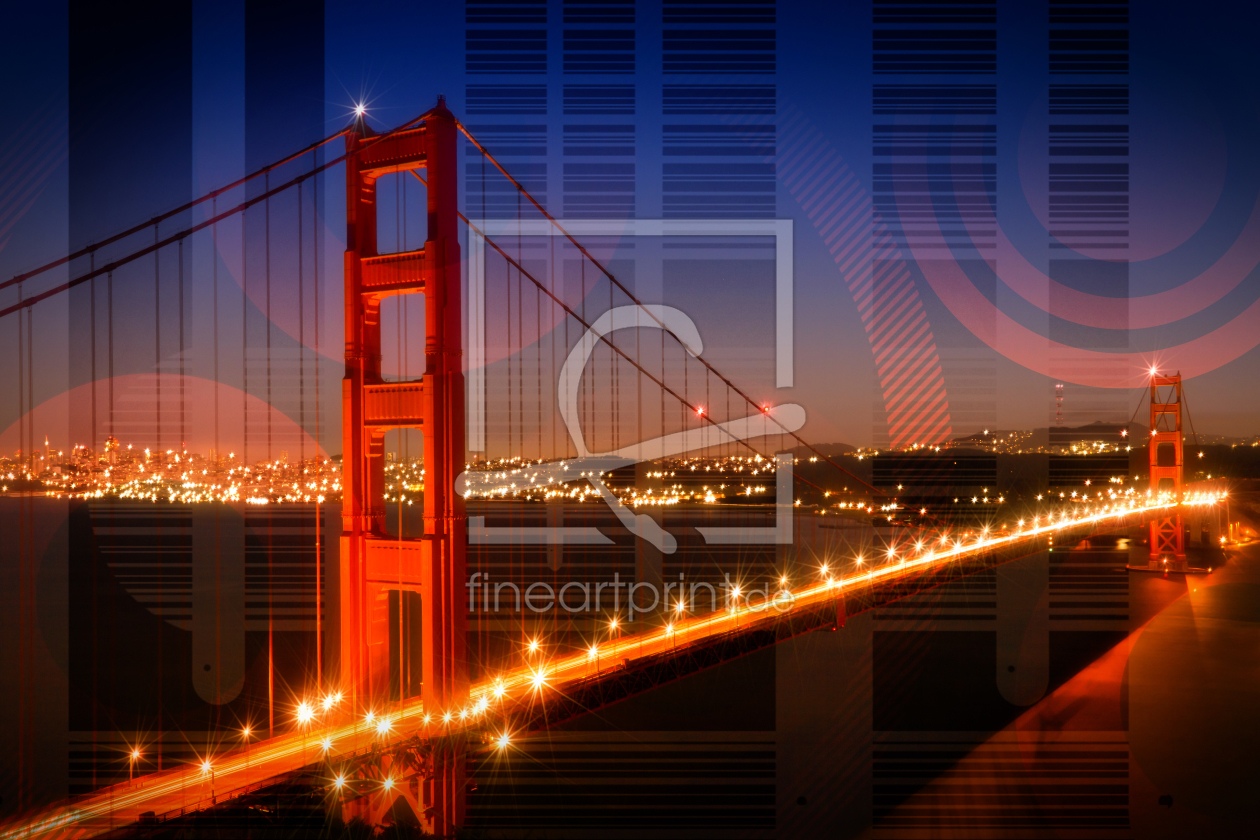 Bild-Nr.: 11758714 Golden Gate Bridge Geometric erstellt von Melanie Viola