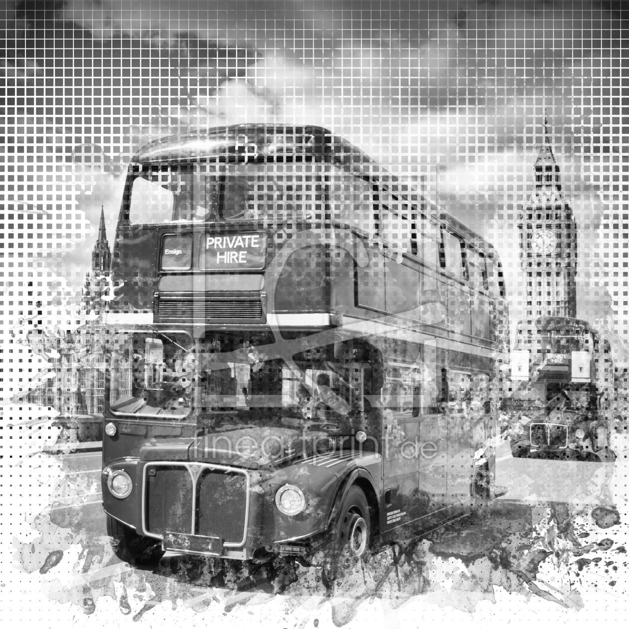 Bild-Nr.: 11849477 Graphic Art LONDON WESTMINSTER Busse  erstellt von Melanie Viola