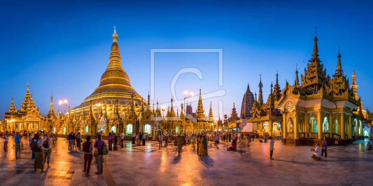 Bild-Nr.: 11882108 Shwedagon Pagode Panorama erstellt von eyetronic