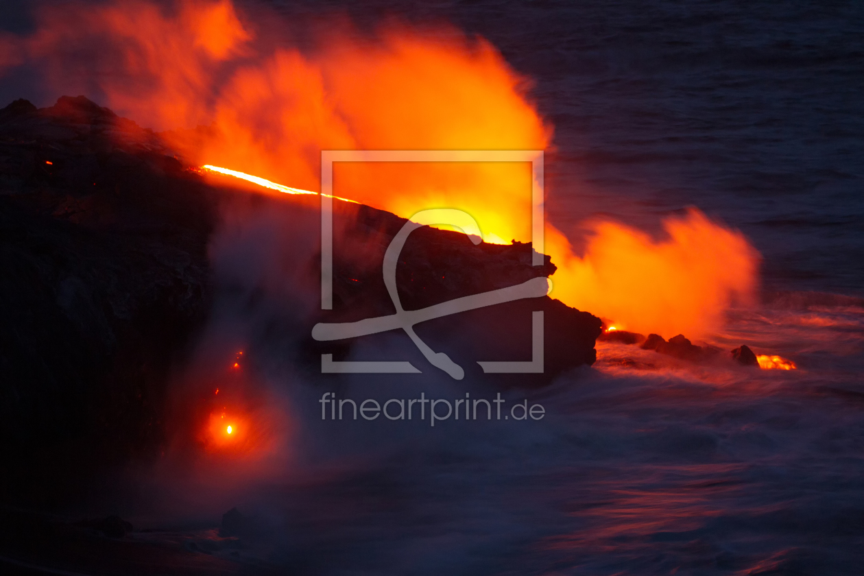 Bild-Nr.: 11900761 Lava fließt ins Meer erstellt von DirkR