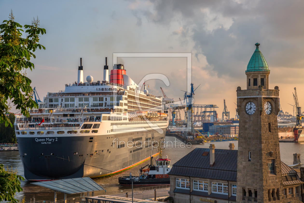 Bild-Nr.: 11961033 Queen Mary 2 - Eindockmanöver erstellt von Hamburg-Impressionen