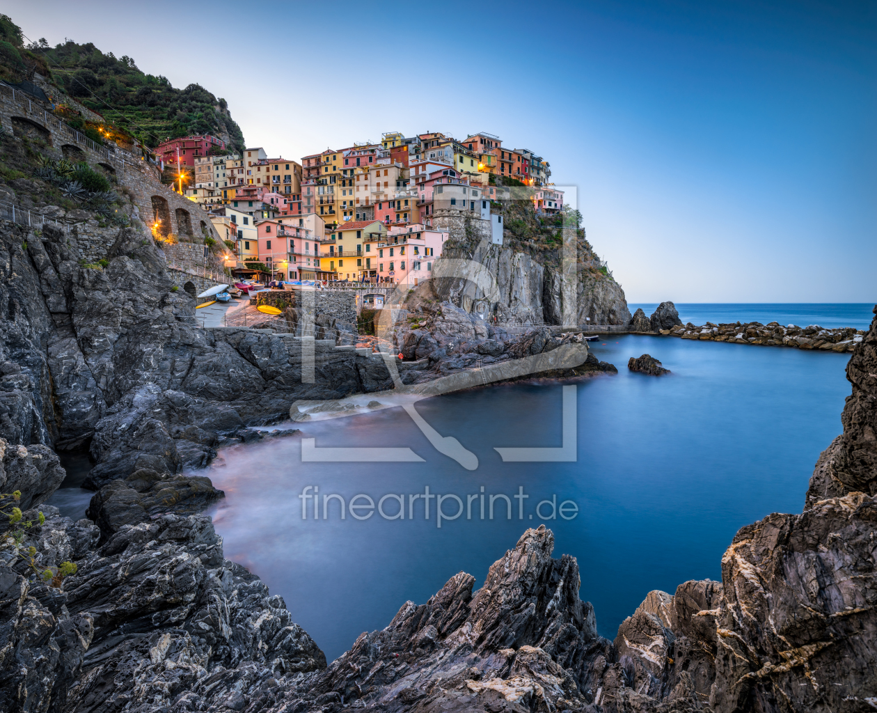 Bild-Nr.: 12444037 Das Dorf Manarola an der Cinque Terre erstellt von eyetronic