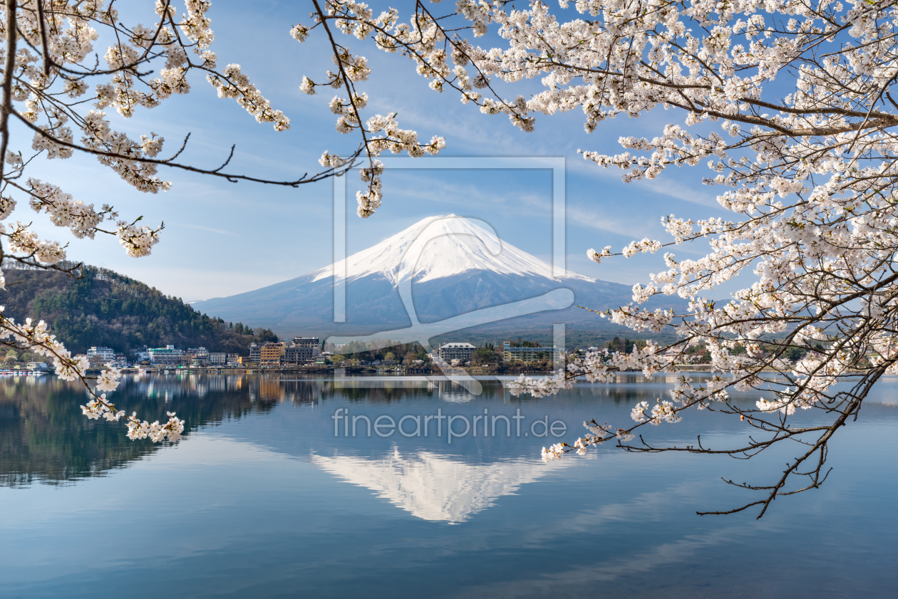 Bild-Nr.: 12813172 Berg Fuji mit Kirschblüte erstellt von eyetronic