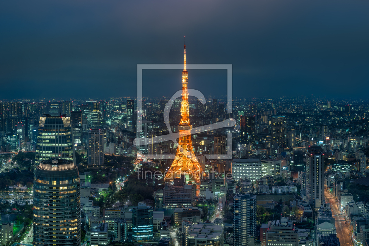 Bild-Nr.: 12813415 Tokyo Tower bei Nacht erstellt von eyetronic