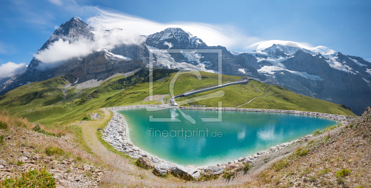 Bild-Nr.: 12819333 Eiger Mönch und Jungfrau mit Fallbodensee erstellt von SusaZoom