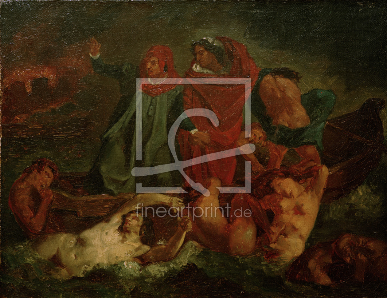 Bild-Nr.: 30000110 Feuerbach nach Delacroix, Dante u.Vergil erstellt von Feuerbach, Anselm