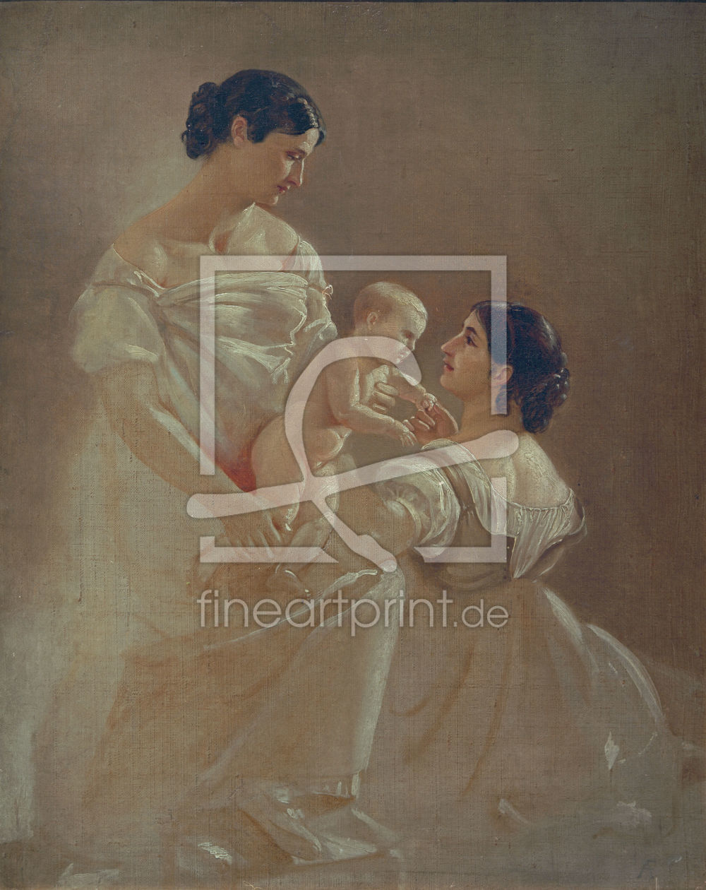Bild-Nr.: 30000140 A.Feuerbach, Zwei Frauen mit Kind erstellt von Feuerbach, Anselm