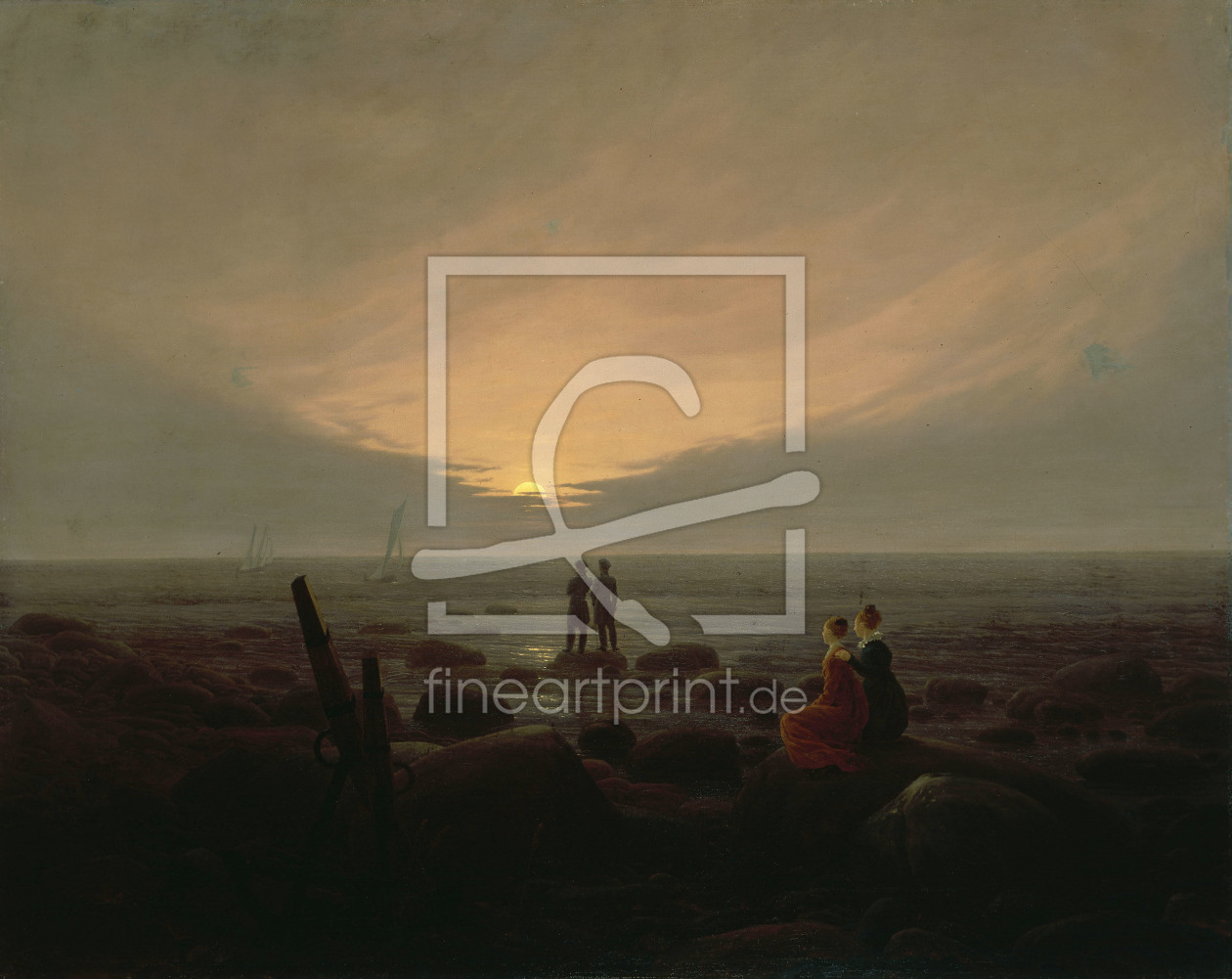 Bild-Nr.: 30000284 C.D.Friedrich / Moonrise by the Sea erstellt von Friedrich, Caspar David