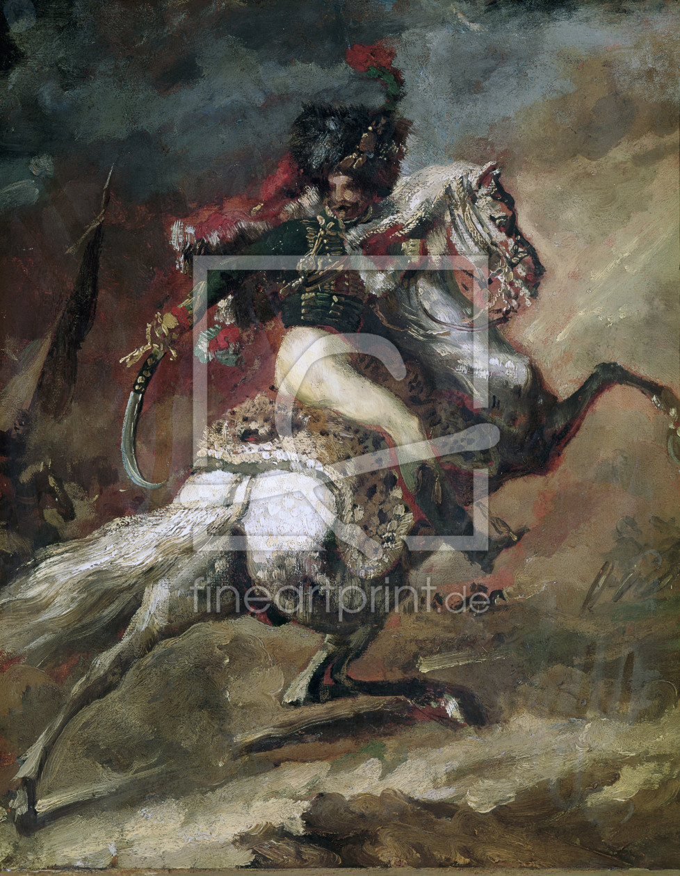 Bild-Nr.: 30000698 Gericault / Mounted Officer / Painting erstellt von Géricault, Théodore