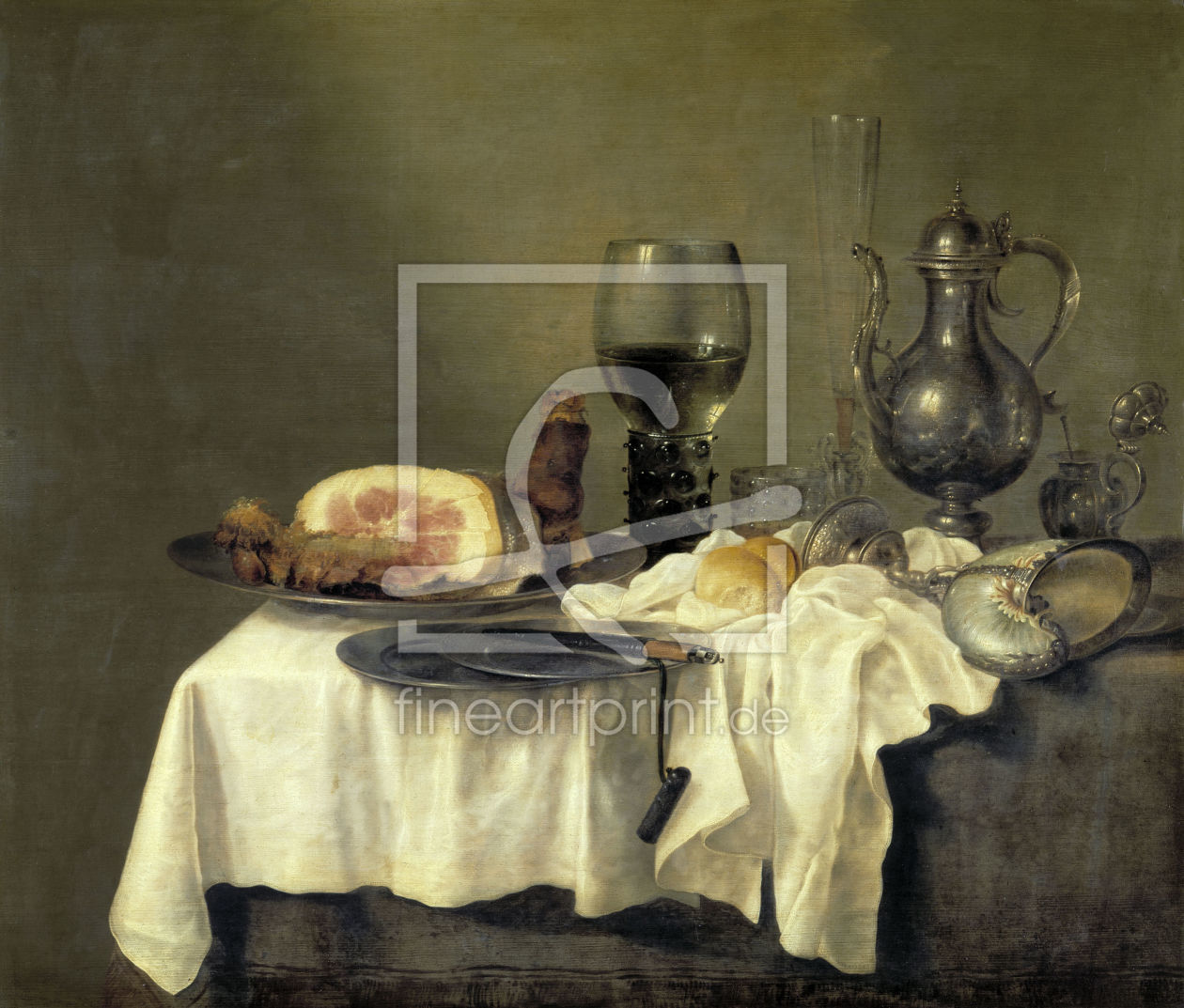 Bild-Nr.: 30001030 W.C.Heda/ Frühstückstisch mit Schinken erstellt von Heda, Willem Claesz