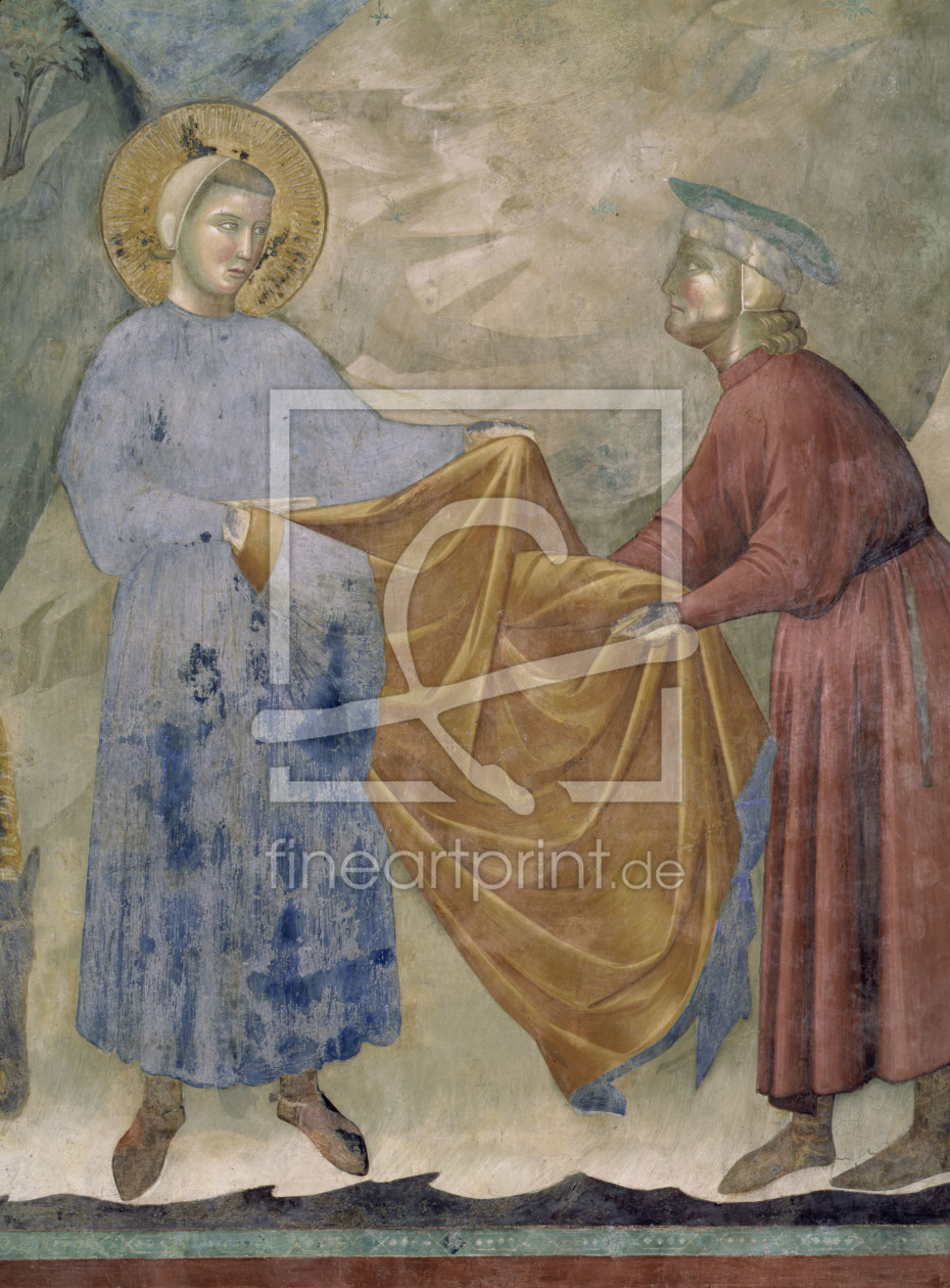 Bild-Nr.: 30001088 Giotto / St. Francis donates his cloak erstellt von Giotto di Bondone