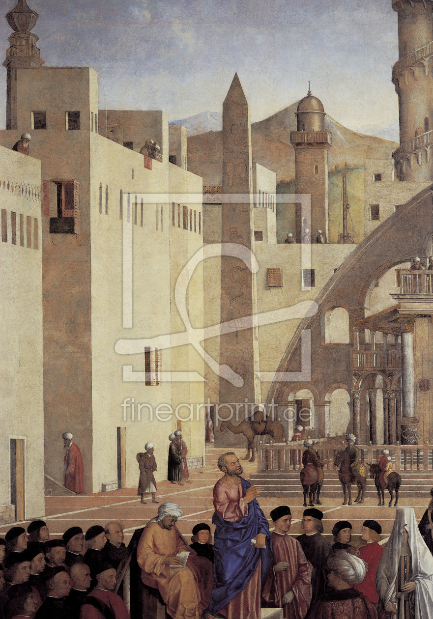 Bild-Nr.: 30001338 G.Bellini /Sermon of St.Mark, Detail erstellt von Bellini, Giovanni