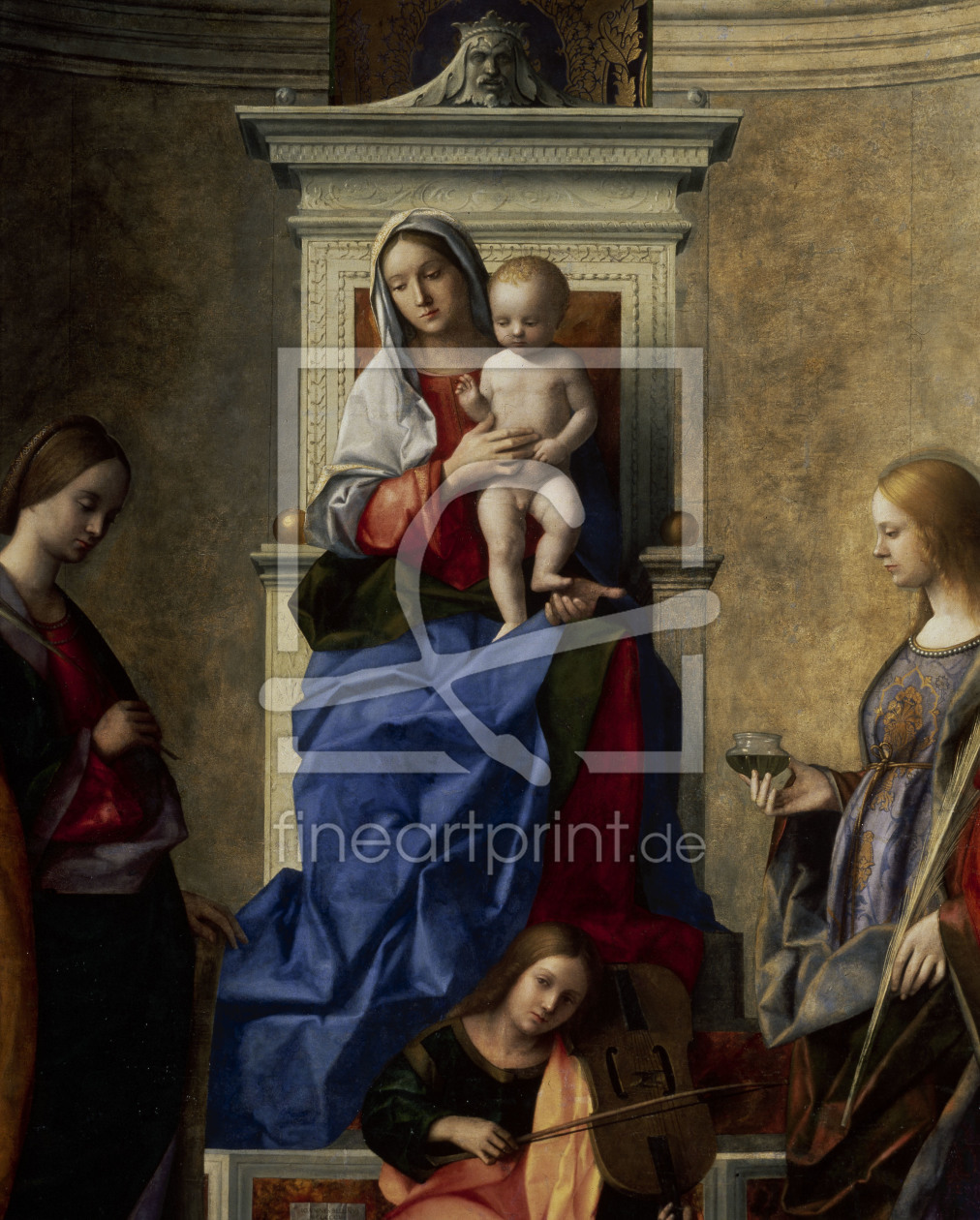 Bild-Nr.: 30001370 Mary, Child & Saints / Bellini / 1505 erstellt von Bellini, Giovanni
