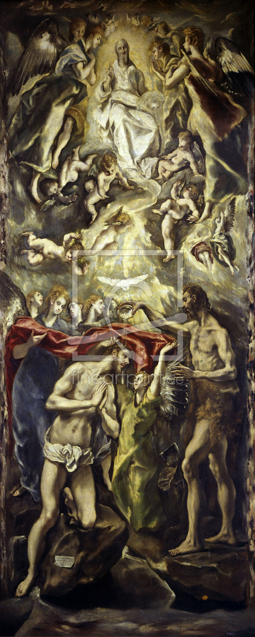 Bild-Nr.: 30001518 El Greco / Baptism of Christ / 1596 erstellt von Greco, El (Domenikos Theotokopoulos)