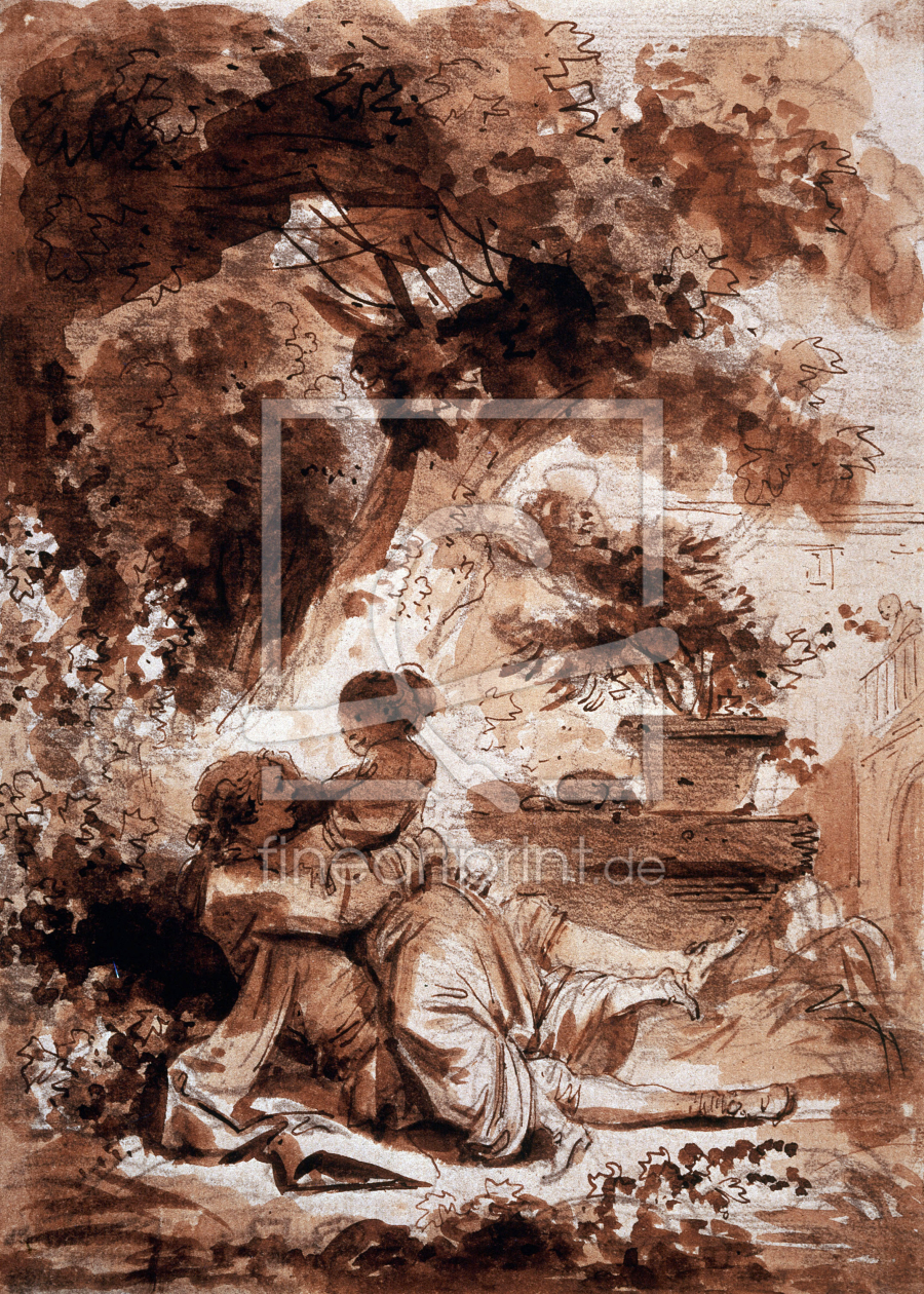 Bild-Nr.: 30001550 Fragonard / La servante justifiee erstellt von Fragonard, Jean-Honoré