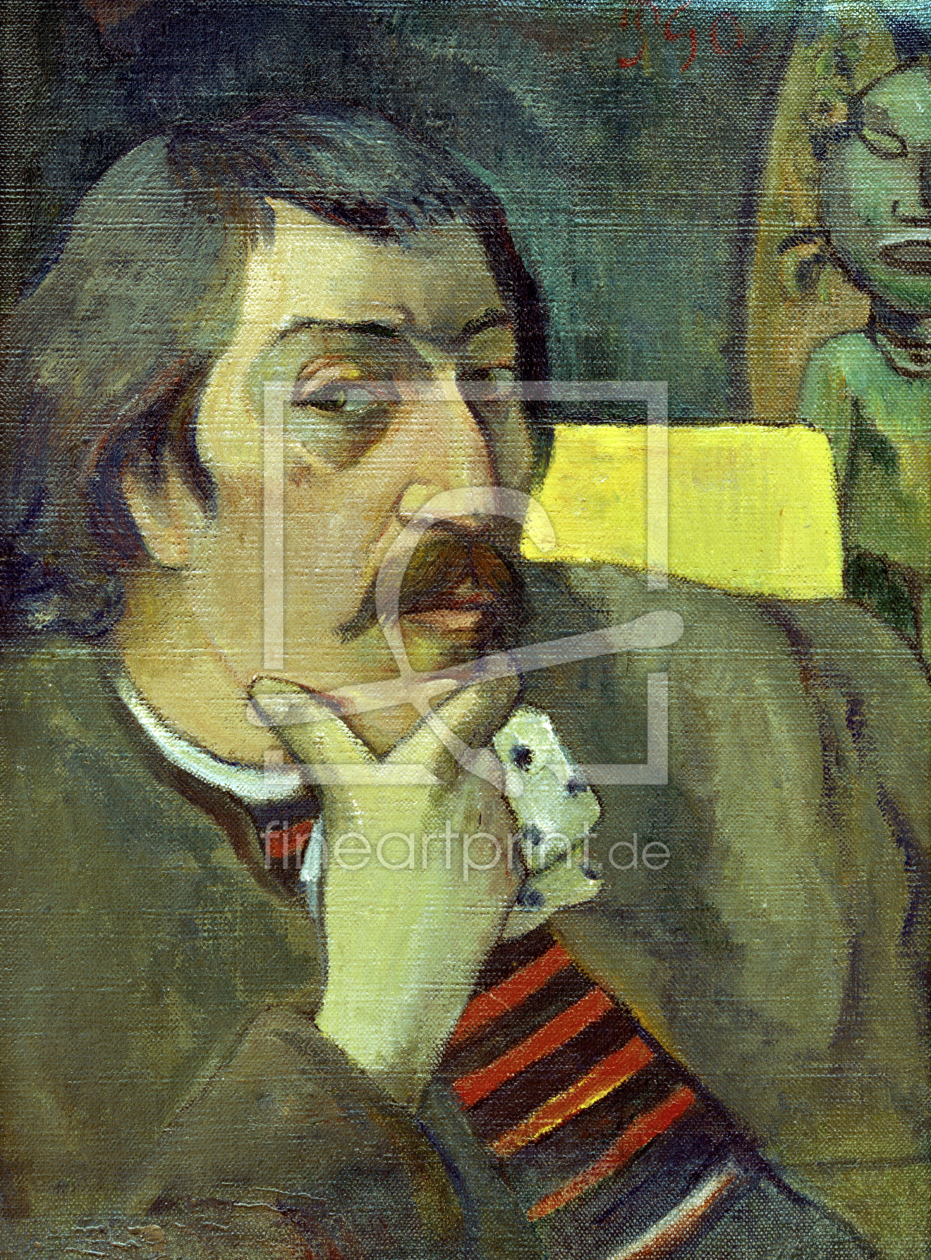 Bild-Nr.: 30001714 Paul Gauguin, Selbstbildnis m.Götterfig. erstellt von Gauguin, Paul