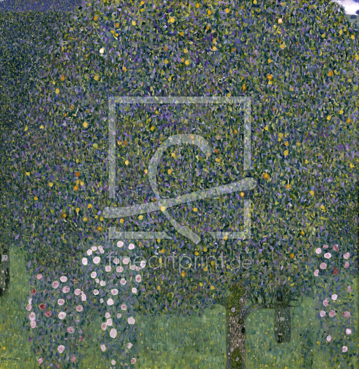 Bild-Nr.: 30001760 Gustav Klimt / Rose bushes under trees erstellt von Klimt, Gustav