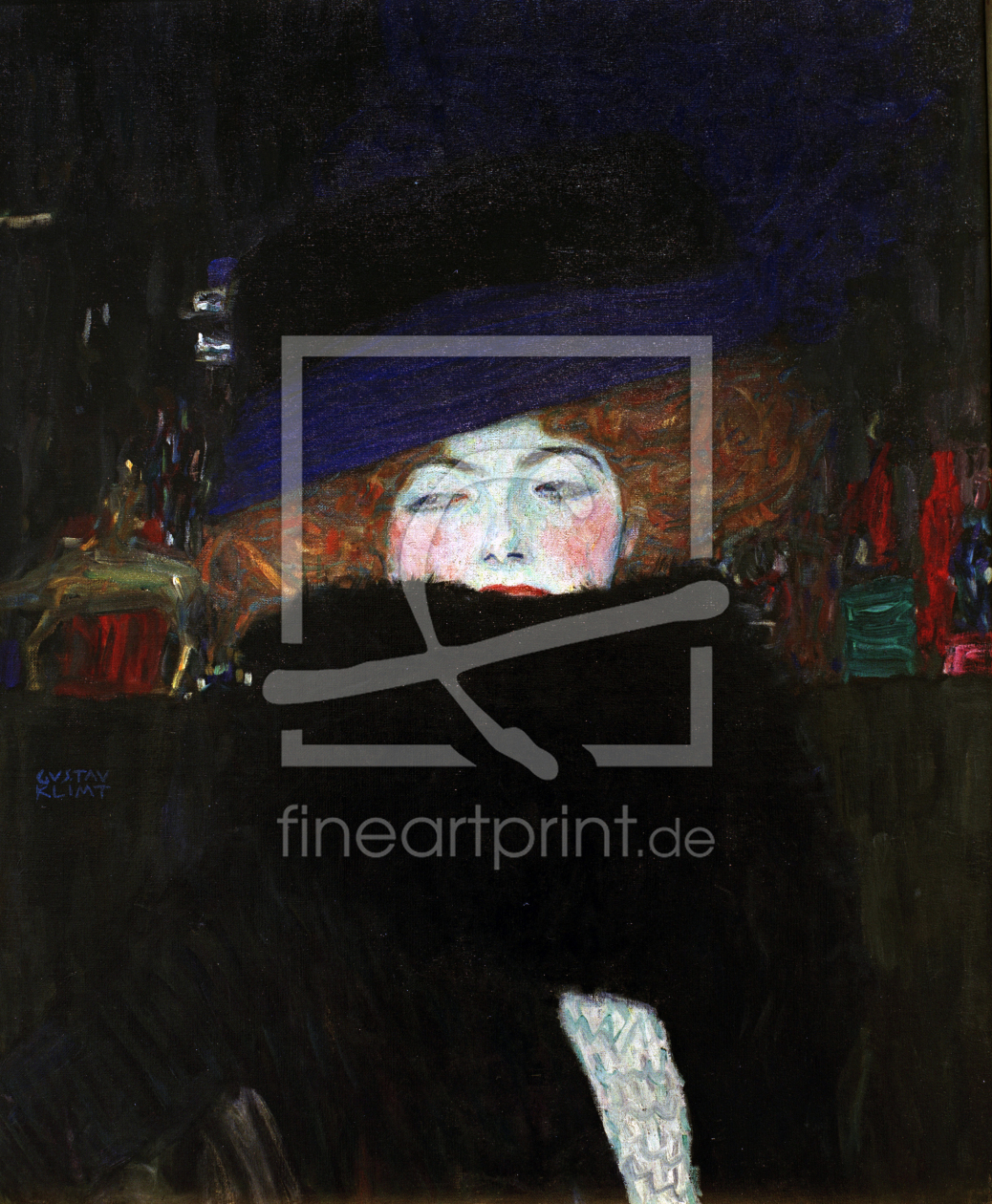 Bild-Nr.: 30001770 Klimt / Woman w.Hat a.Featherboa / 1909 erstellt von Klimt, Gustav