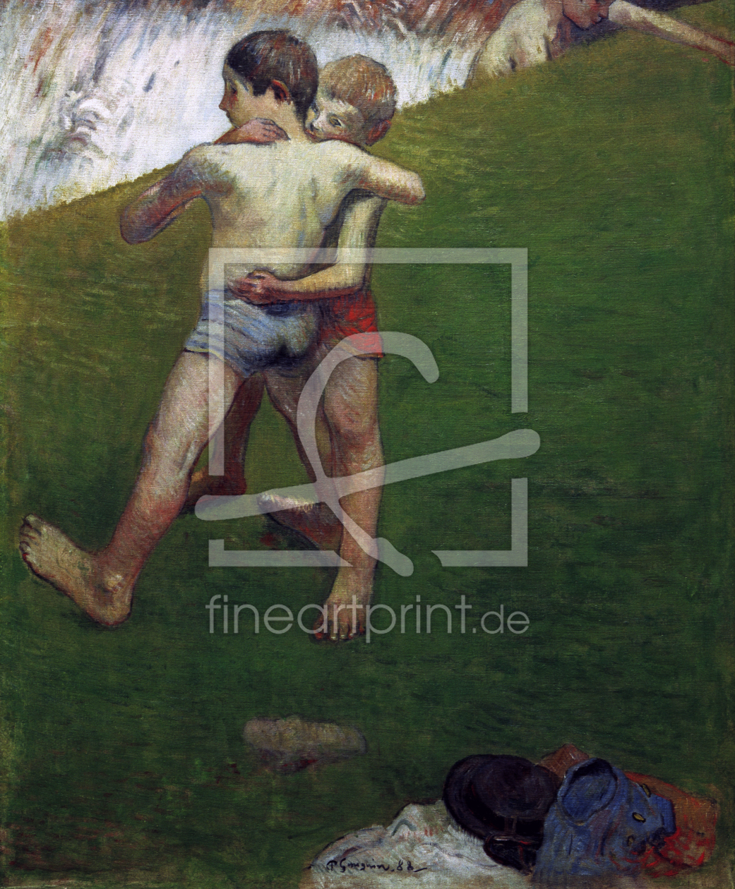 Bild-Nr.: 30001796 P.Gauguin, Young Wrestlers erstellt von Gauguin, Paul