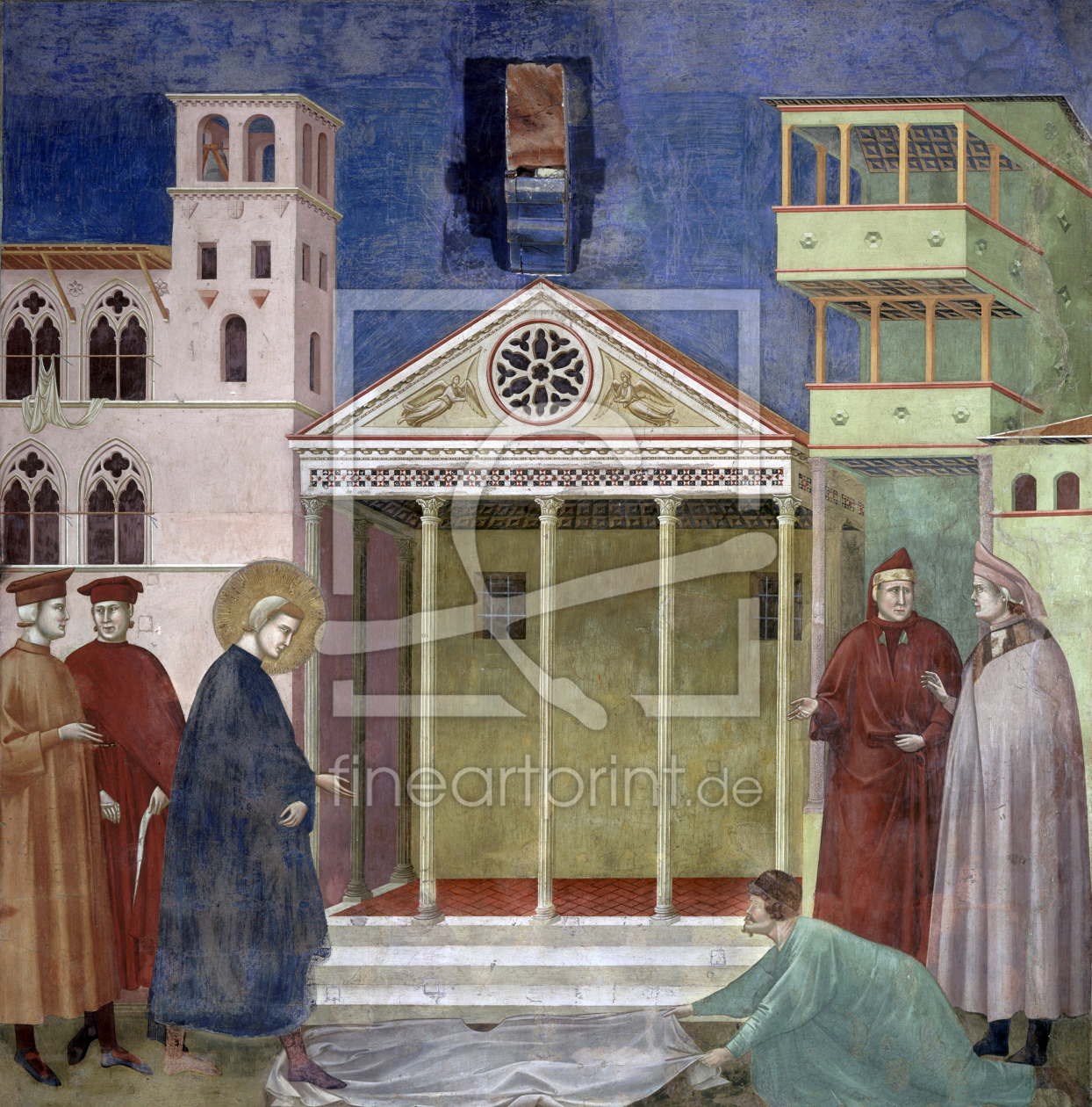 Bild-Nr.: 30001912 Giotto / Man pays homage to St. Francis erstellt von Giotto di Bondone