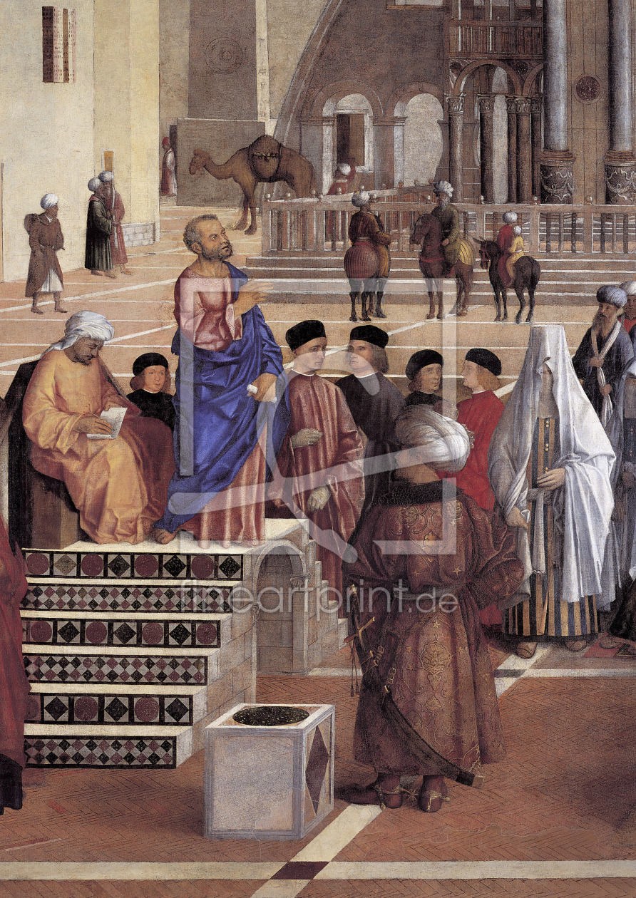 Bild-Nr.: 30001978 G.Bellini / Sermon of St.Mark / 1508 erstellt von Bellini, Giovanni