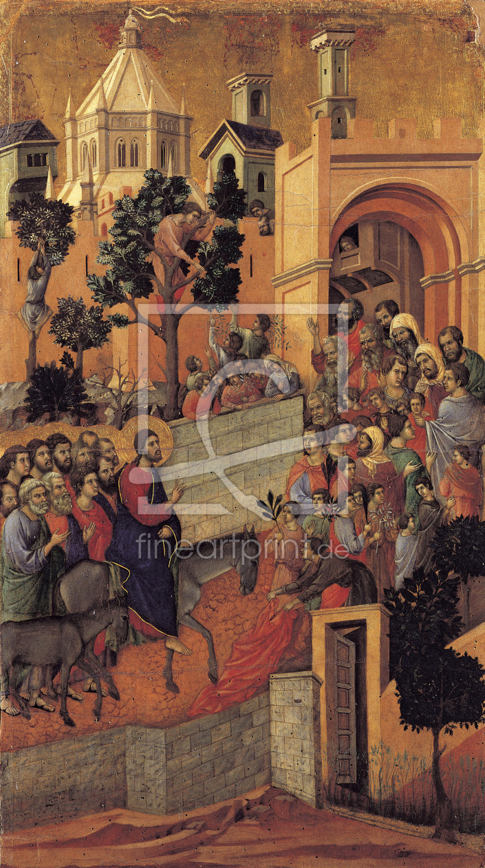 Bild-Nr.: 30002106 Duccio / Entry into Jerusalem / Paint. erstellt von Duccio (di Buoninsegna)