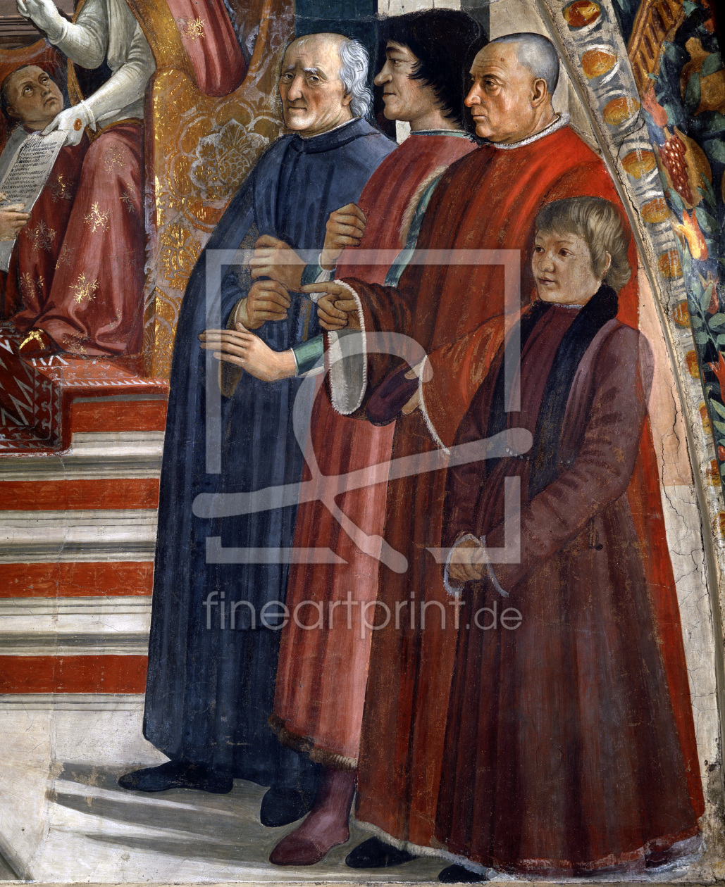 Bild-Nr.: 30002122 D.Ghirlandaio / Lorenzo Medici a.o./ C15 erstellt von Ghirlandaio Domenico (Domenico Tommaso Bigordi)