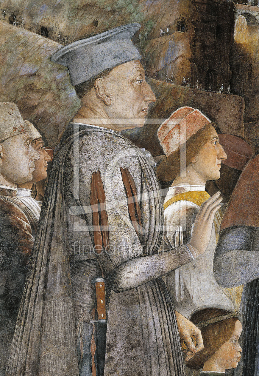 Bild-Nr.: 30002146 Ludovico Gonzaga, Det./Fresco A.Mantegna erstellt von Mantegna, Andrea