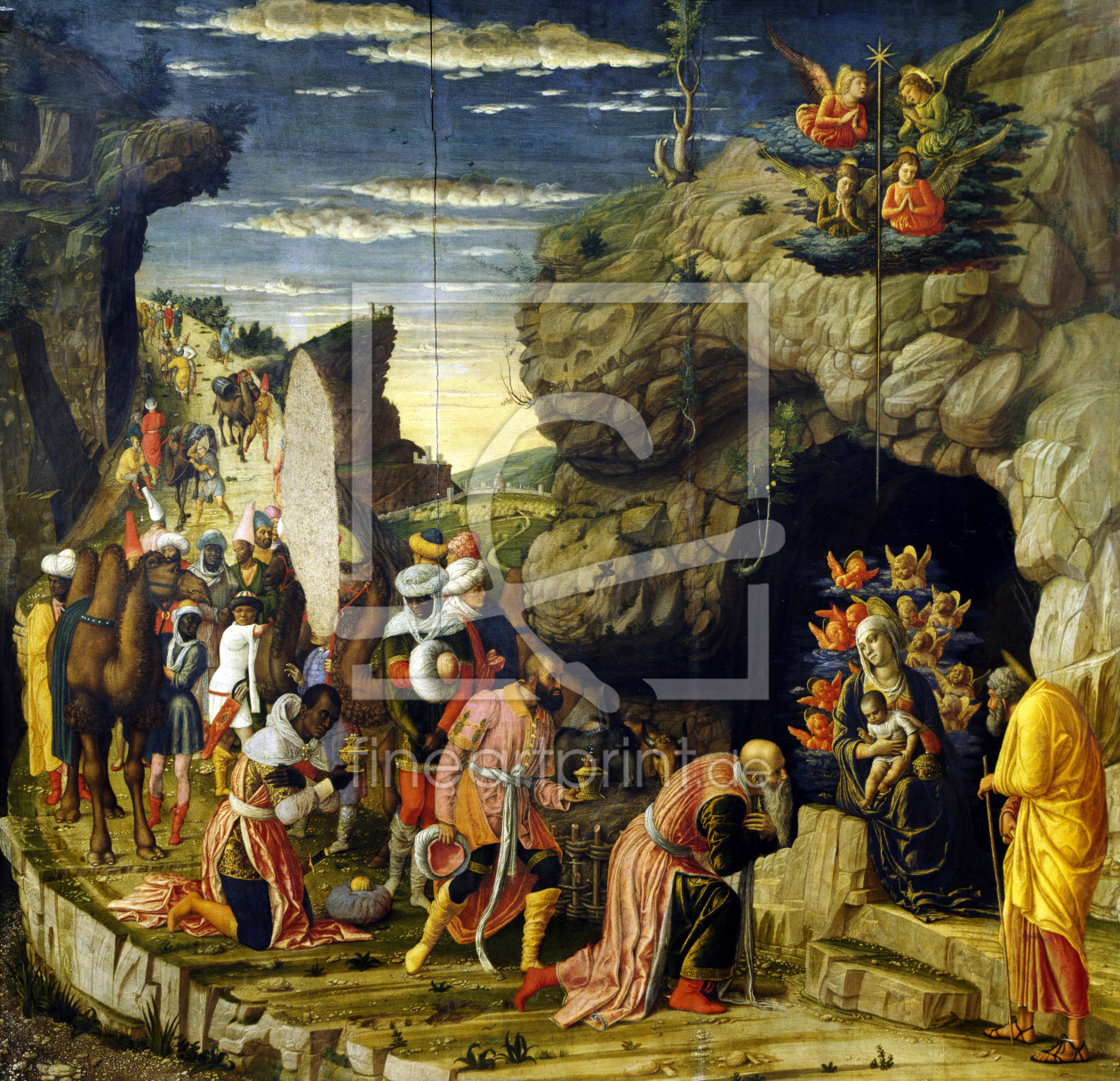 Bild-Nr.: 30002180 Mantegna / Adoration of the Kings / 1464 erstellt von Mantegna, Andrea