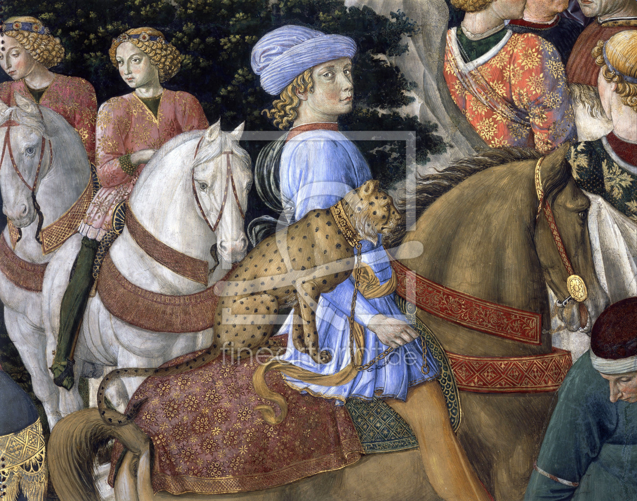 Bild-Nr.: 30002256 Gozzoli, Procession of Magi, Detail erstellt von Gozzoli, Bennozzo