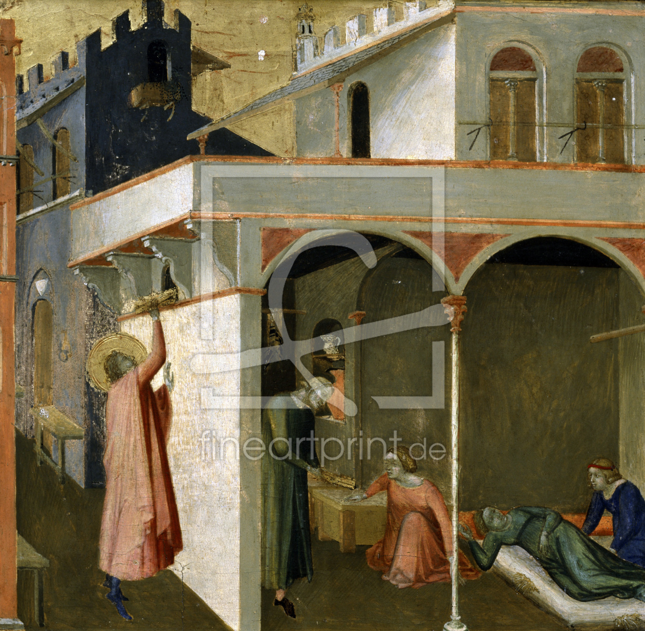 Bild-Nr.: 30002372 A.Lorenzetti, Nicholas throws gold balls erstellt von Lorenzetti, Ambrogio