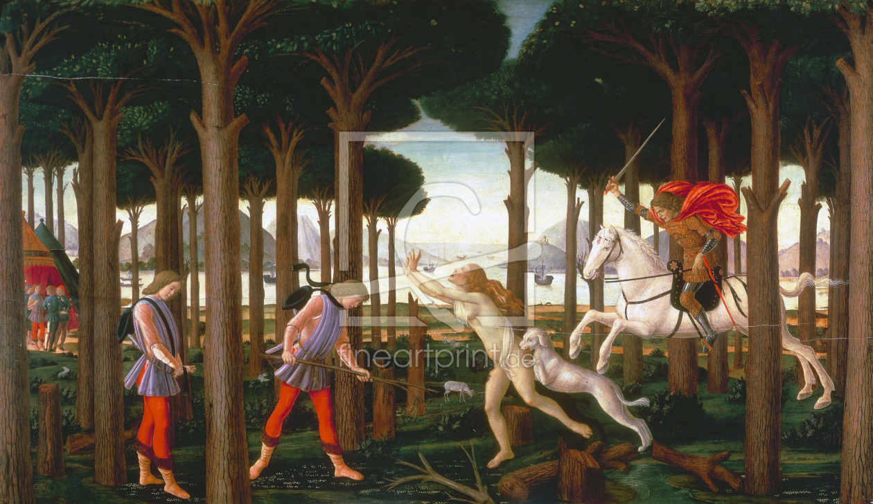 Bild-Nr.: 30002632 Botticelli / Story of Nastagio I / 1483 erstellt von Botticelli, Sandro