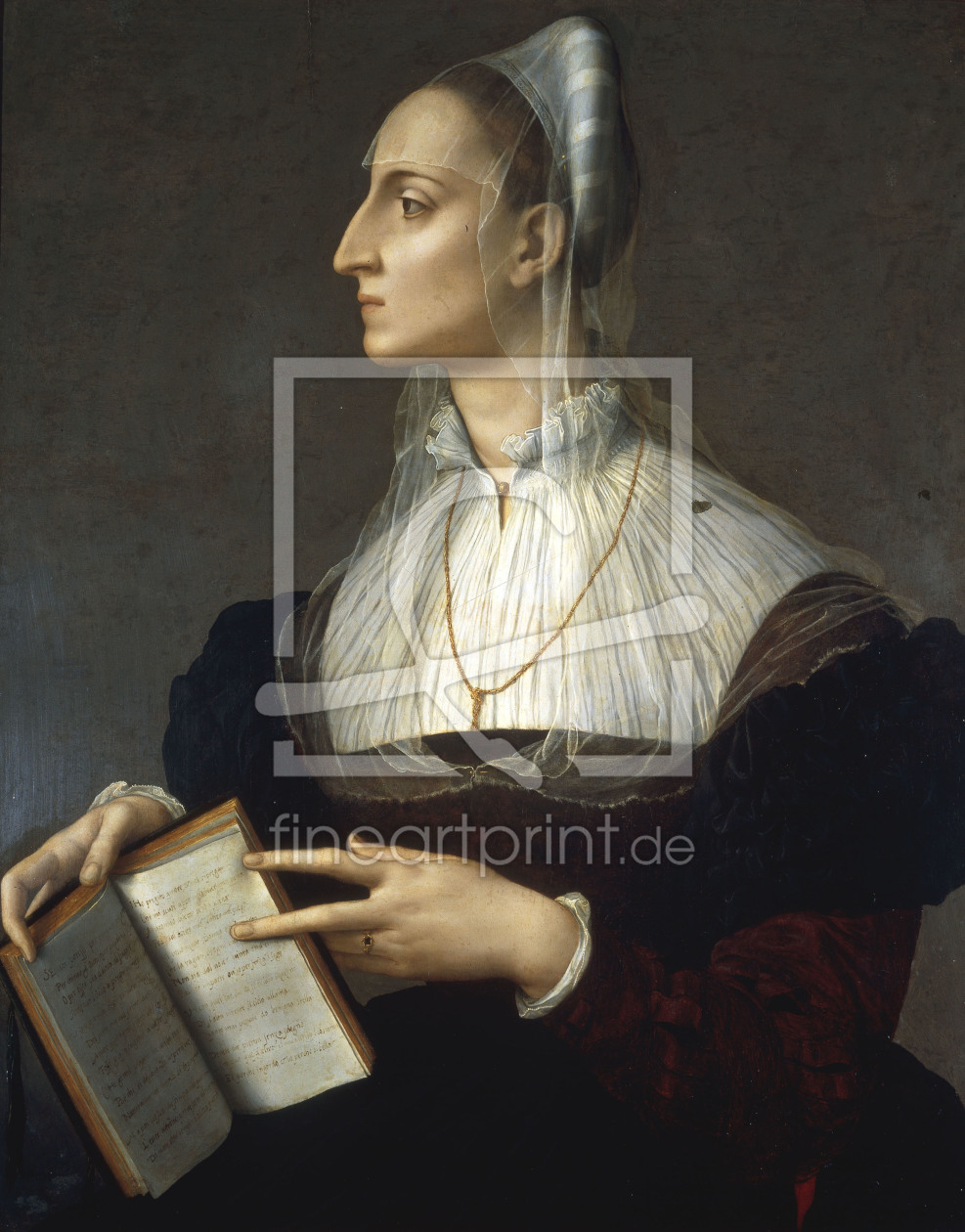 Bild-Nr.: 30002740 Laura Battiferri/Painting by A.Bronzino erstellt von Bronzino, Agnolo