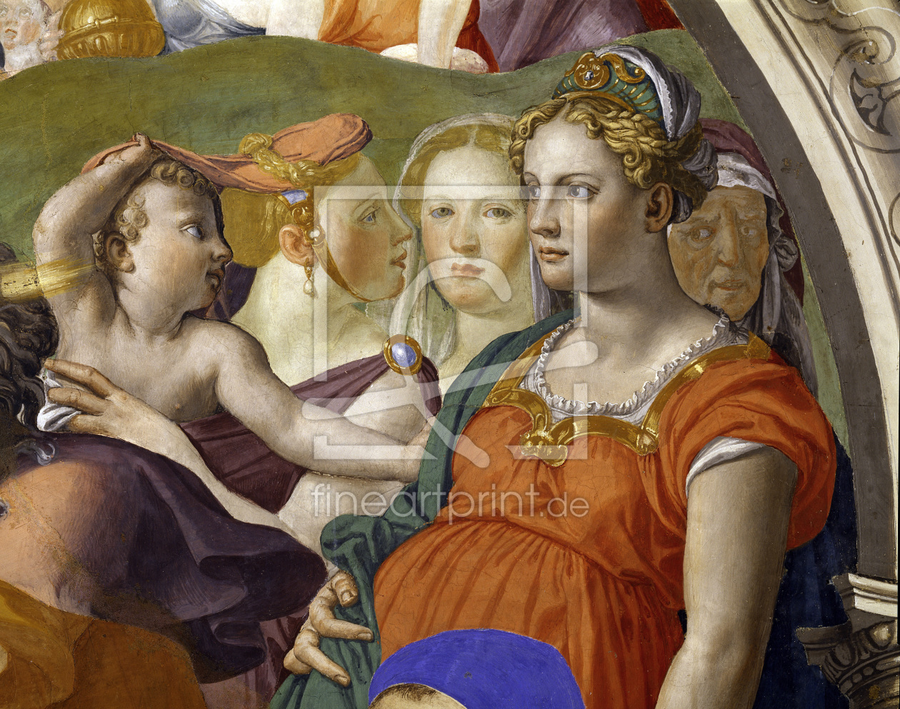 Bild-Nr.: 30002786 A.Bronzino, Zug durch Rotes Meer, Detail erstellt von Bronzino, Agnolo