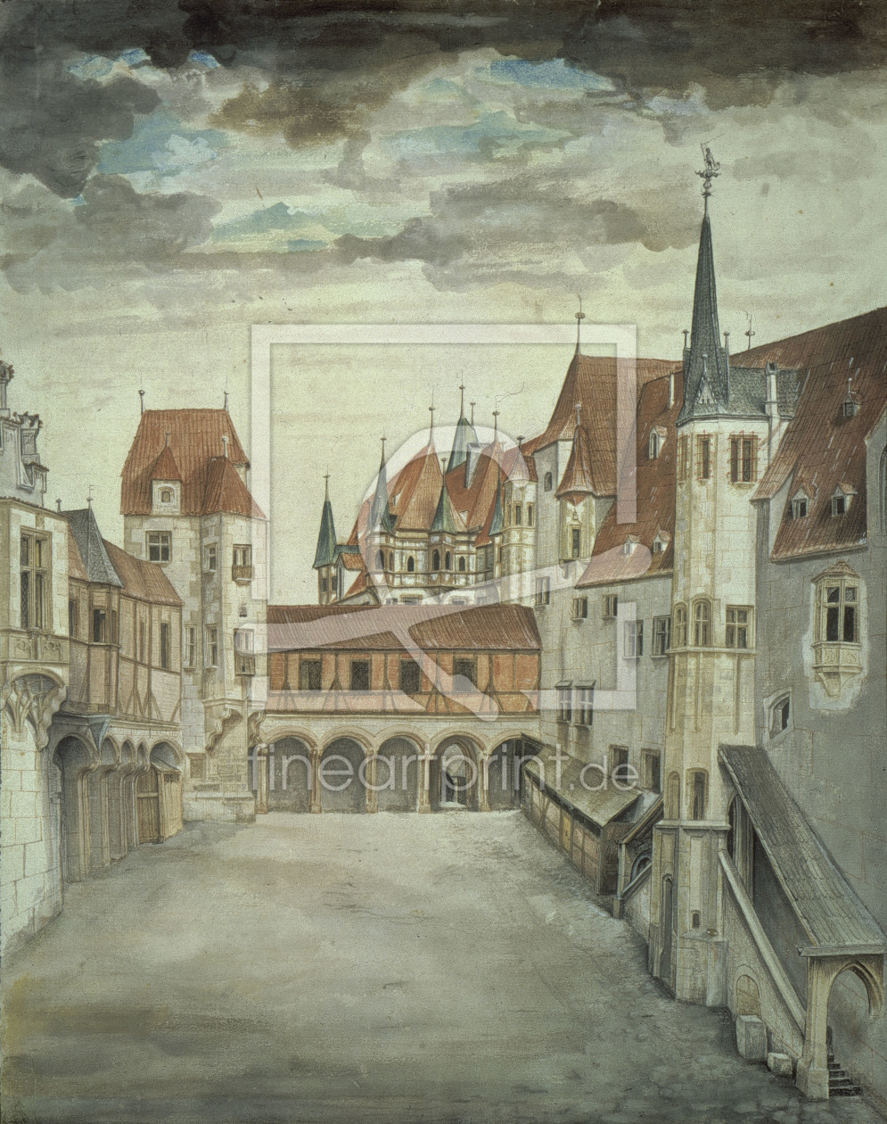 Bild-Nr.: 30003000 A.Dürer, Castle Courtyard, Innsbruck erstellt von Dürer, Albrecht