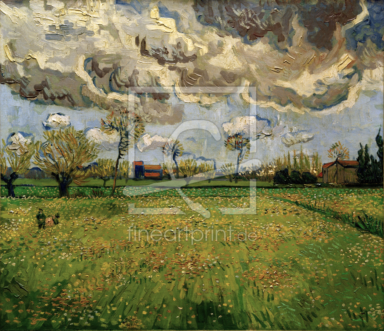 Bild-Nr.: 30003290 V.van Gogh, Meadow (Arles) /Paint./1889 erstellt von van Gogh, Vincent
