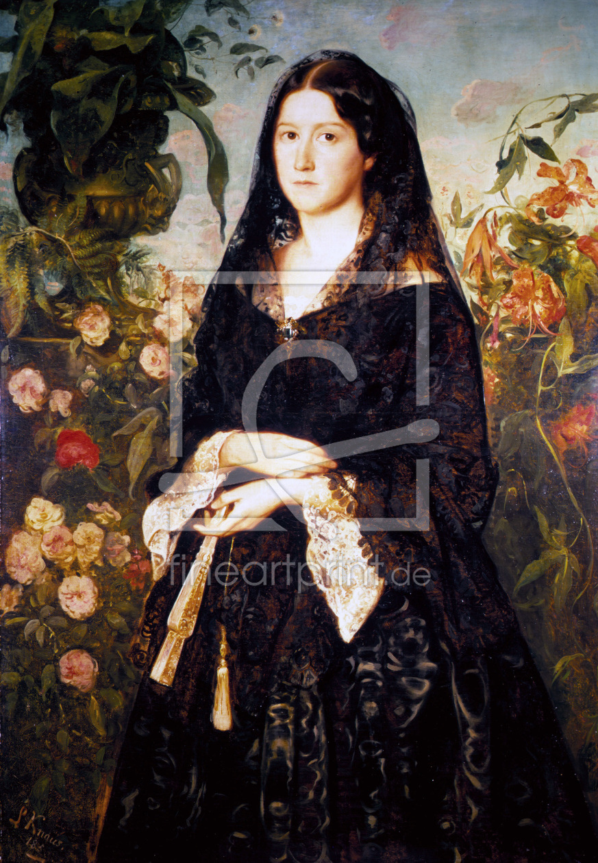 Bild-Nr.: 30003628 L.Knaus / Portr.of Countess Mons / 1853 erstellt von Knaus. Ludwig