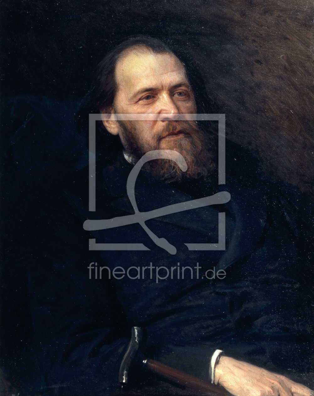 Bild-Nr.: 30003664 J.Polonskij / Gemälde von Kramskoj 1875 erstellt von Kramskoi, Iwan Nikolajewitsch