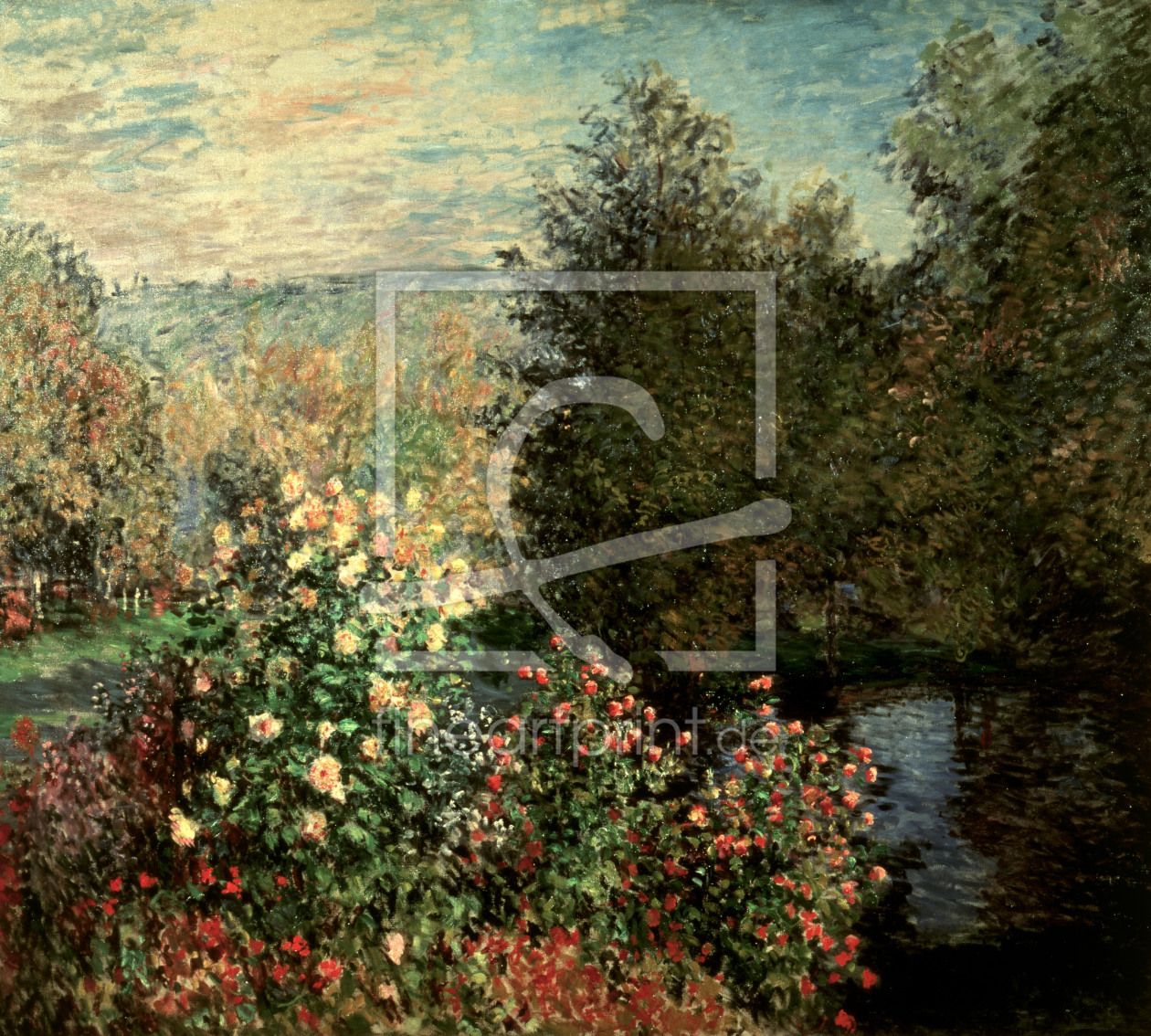 Bild-Nr.: 30004000 C.Monet / Garden corner in Montgeron erstellt von Monet, Claude