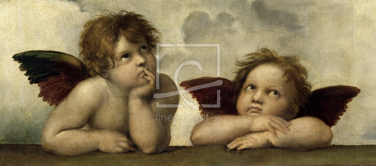 Bild-Nr.: 30004684 Raphael / Sistine Madonna / c.1513 erstellt von Raffaello Santi (Raffael)