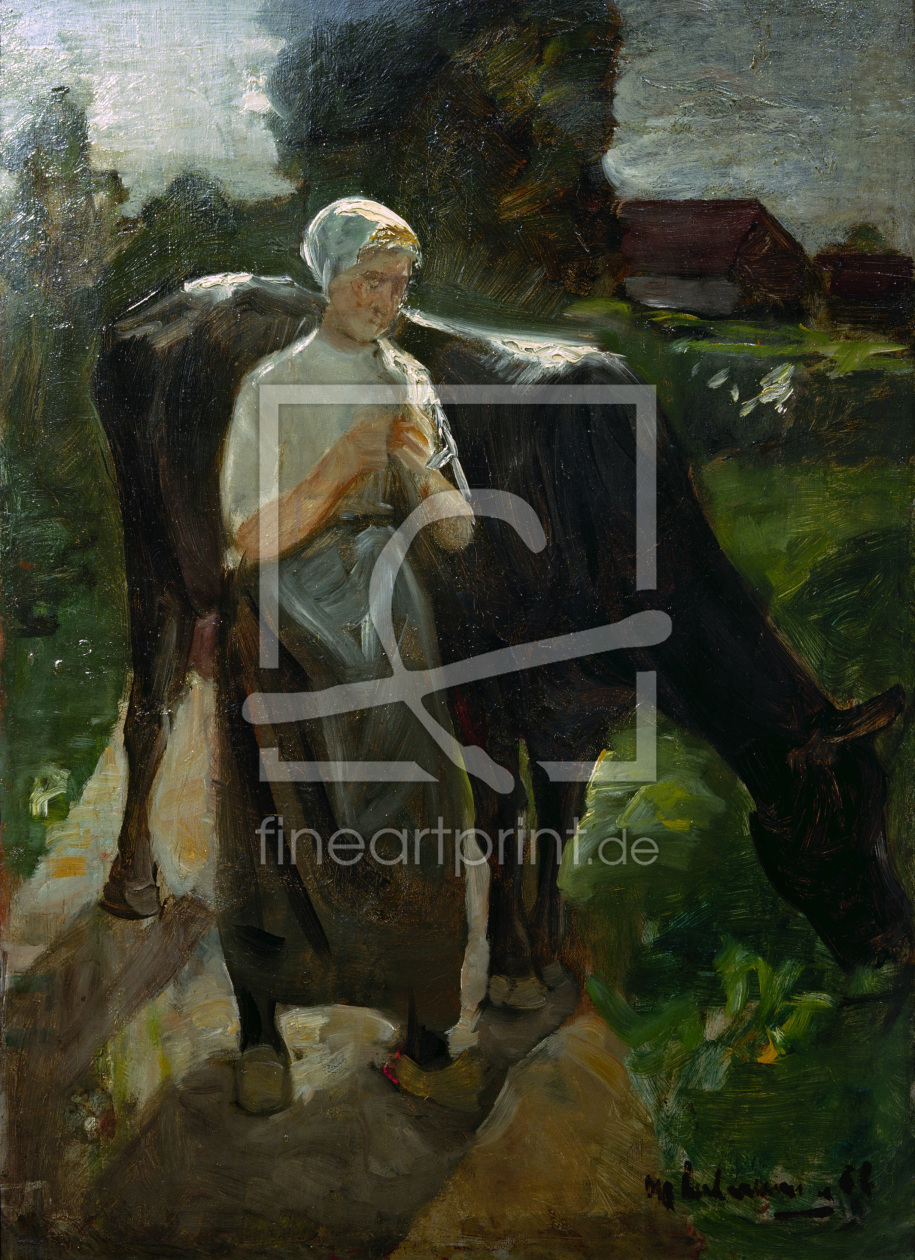 Bild-Nr.: 30004952 Max Liebermann, Mädchen mit Kuh erstellt von Liebermann, Max